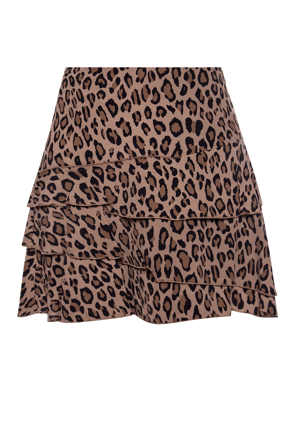 Multicolour Short skirt with leopard pattern R13 Vitkac France